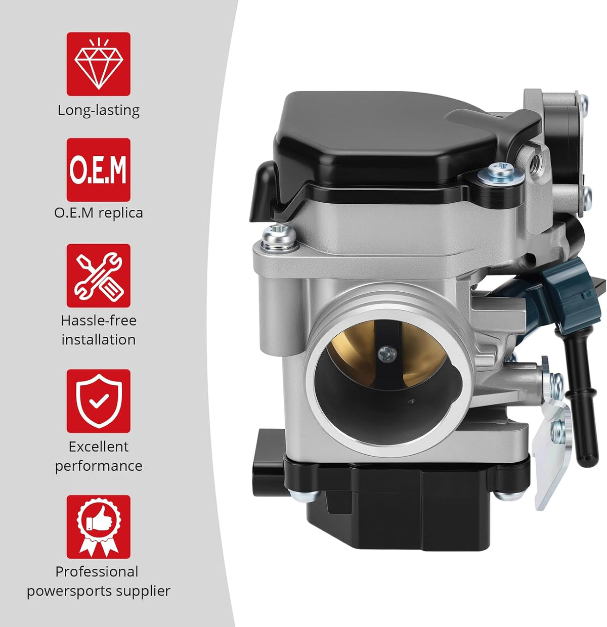 JAVIK Throttle Body For Honda R-ancher 420 TRX420 2x4 4x4 2007-2014 O.E.M# 16400-HP5-604