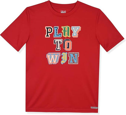 Hind Boys T-Shirt 4-Pack Quick-Dry Long and Short Sleeve Athletic Tops for Boys Clothing