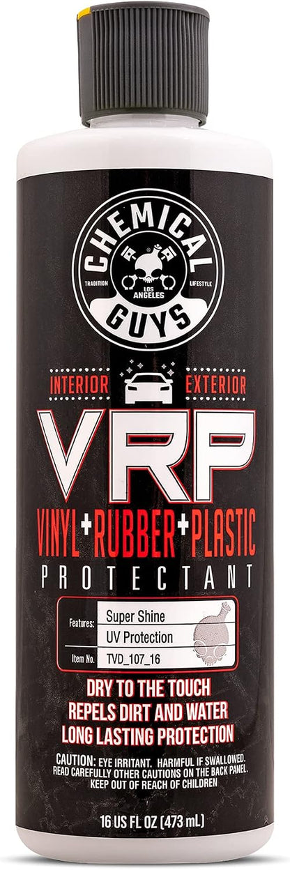 Chemical Guys VRP Vinyl, Rubber, and Plastic Dressing - Tire Dressing, Non-Greasy, Dry-to-the-Touch Shine for Tires, Trim, and More, Safe for Cars, Trucks, SUVs, RVs & More - 16 oz