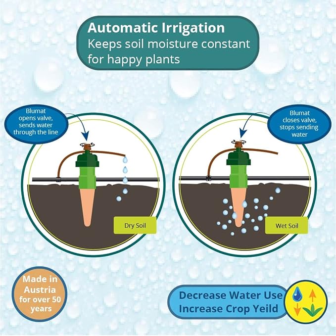 Tropf Blumat - 5 Inch Sensor | Blumat Watering System | Watering Indoor Potted Plants | Water Outdoor Bed Garden | Automatic Watering Irrigation (9-Pack) (Products contain minor cosmetic scratches)