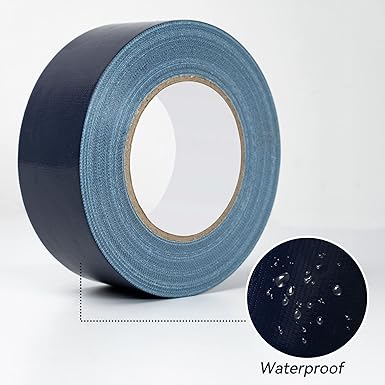 Navy Blue Duct Tape- 2 inches x 45 Yards, Heavy Duty Duct Tape, Waterproof, Resistant, NO-Residue, UV Blocking, Pack of 1