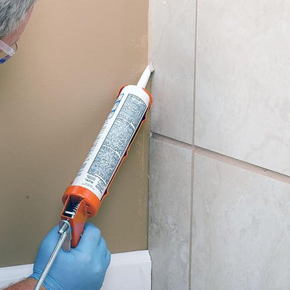 Mapei Keracaulk S Premium, Paintable, Sanded, Siliconized Acrylic Caulk, Expertly Formulated to Match Grout Colors, 10 oz., 5004 Bahama Beige- Sanded