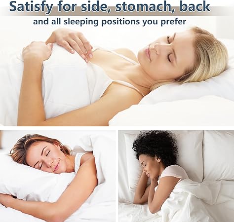 CozyLux Pillows King Size Set of 1, Hotel Quality Bed Pillows for Sleeping 1 Pack, Cooling Pillows for Side Back and Stomach Sleepers, Down Alternative Luxury Soft Supportive Fluffy Pillows (19x34)