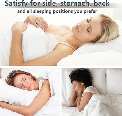 CozyLux Pillows King Size Set of 1, Hotel Quality Bed Pillows for Sleeping 1 Pack, Cooling Pillows for Side Back and Stomach Sleepers, Down Alternative Luxury Soft Supportive Fluffy Pillows (19x34)