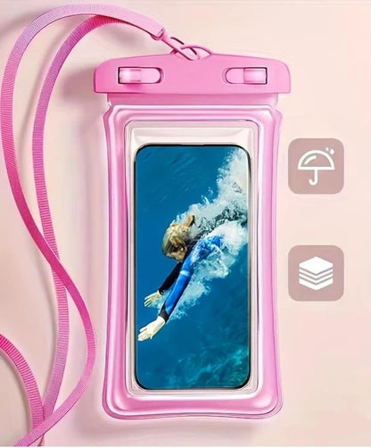Waterproof Floating Phone Pouch – 1Pc Diving Dry Bag for Swimming, Beach & Travel with Touchscreen Seal. Black