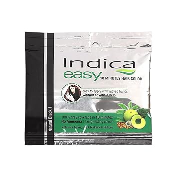 Indica Easy Shampoo Based Hair Colour Black  Pack of 3