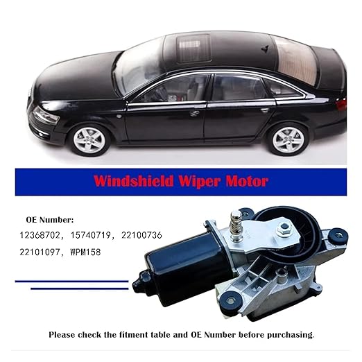 Front Windshield Wiper Motor Compatible with Silverado C1500 Tahoe Escalade C2500 C3500 Wiper Motor with delay Function12368702