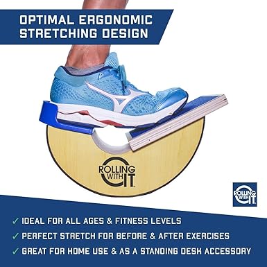 Premium Calf Stretcher and Foot Rocker for Plantar Fasciitis Relief, Achilles Tendonitis, Increase Mobility and Flexibility, Improve Range of Motion With our Foot Stretcher
