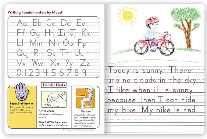 Mead Primary Journal Creative Story Tablet, Grades K-2, Kindergarten 2nd Grade Workbook (09554)