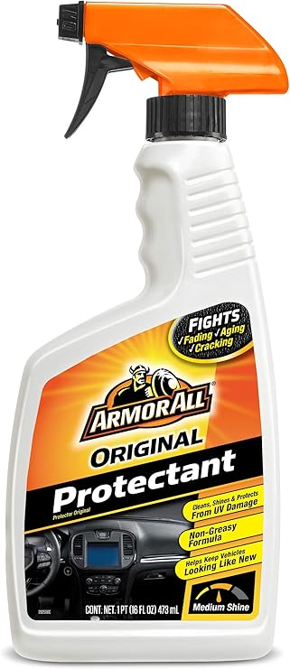 Armor All Original Protectant Spray, Car Interior Cleaner Protects and Preserves Car's Rich Look, 16 Oz