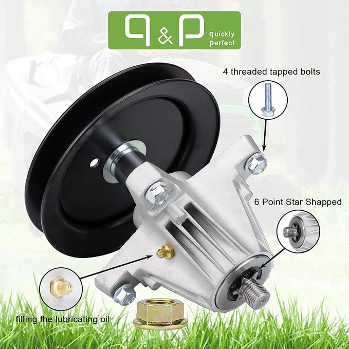 qp 918-04889 Spindle Assembly Bracket Replaces 918-04889A 918-04822A 618-04822A 618-04950. Fits LTX1040 Tractor (2010  After) 13AX90AS010 13RX90AS056 13AX90AS009 13WX90AS010 13WX90AS009