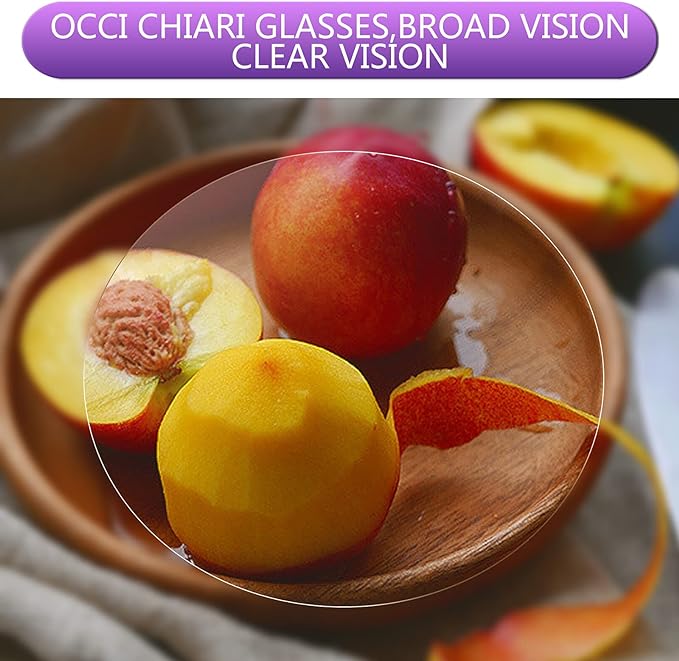OCCI CHIARI Reading Glasses for Women Cat Eye Fashion Reader 0 1.0 1.25 1.5 1.75 2.0 2.25 2.5 2.75 3.0 3.5 4.0 5.0 6.0 (Transparente, 2.50)