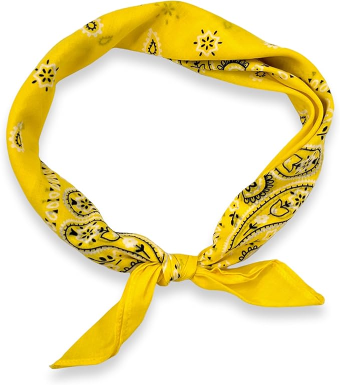 Vamqor 100% Cotton 10 Pack Fine Bandanas