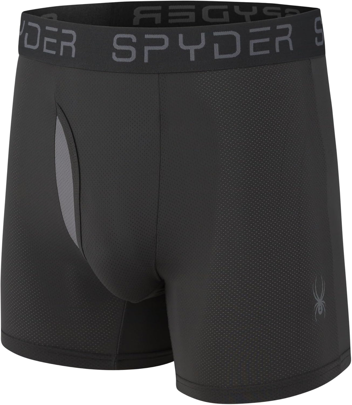 Spyder Mens Boxer Briefs Performance Nylon Mesh Sports Underwear With Fly Front ( box Damaged )