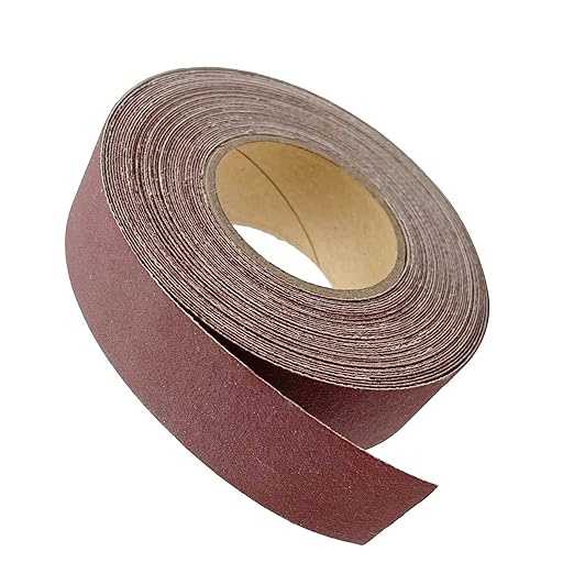 400 Grit Continuous Sandpaper Roll 1" x 26 Feet Emery Cloth Aluminium Oxide Abrasive Sandpaper Roll Drum Sander Sandpaper Rolls for Wood Furniture Finishing Metal Sanding Automotive Polishing