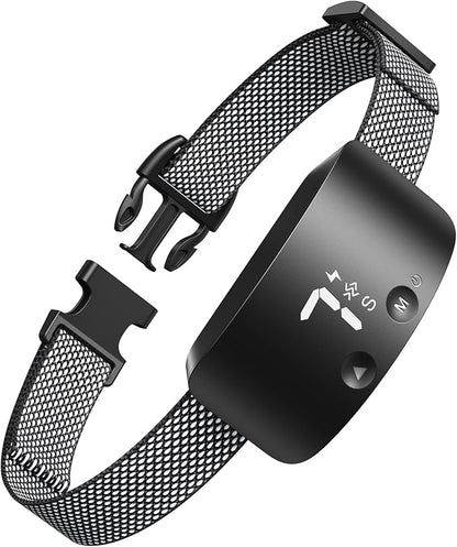 NBJU Bark Collar for Dogs,Rechargeable Anti Barking Training Collar with 7 Adjustable Sensitivity and Intensity Beep Vibration for Small Medium Large Dogs (Black)