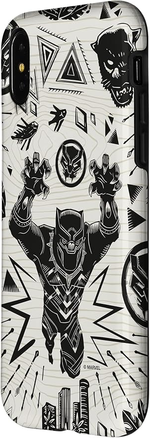 iPhone XXS Marvel Black Panther Wakanda Forever Inked Case