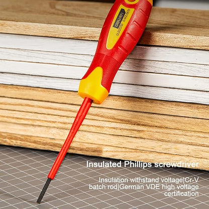 Insulated Flat Head Phillips Screwdriver,Slotted Screwdriver,Magnetic Tip Cross Head,Nut Driver PH060MM,PH180MM,PH2100MM