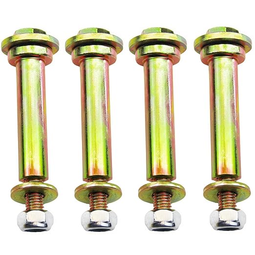 4 Pack Deck Wheel Bolts and locknut kit Compatible with Exmark Lawn mowers 103-3168 103-4051 1-603299 1-603602 PL7540 225-205,More 58" bore Wheel