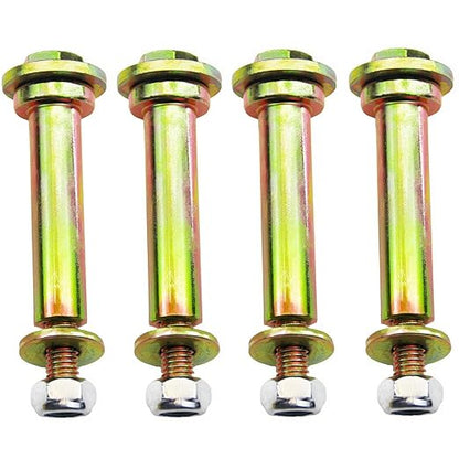 4 Pack Deck Wheel Bolts and locknut kit Compatible with Exmark Lawn mowers 103-3168 103-4051 1-603299 1-603602 PL7540 225-205,More 58" bore Wheel