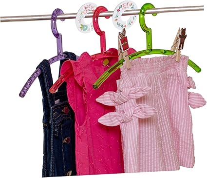 6pcs Baby Clothes Size Dividers Round Plastic Hanger Separation Circle for Boys and