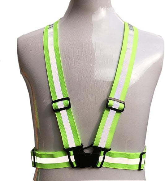 zojo Reflective Vest | Lightweight, Adjustable & Elastic | Safety & High Visibility for Running, Jogging, Walking,Cycling | Fits Outdoor Clothing (1 Pack, Neon Yellow)