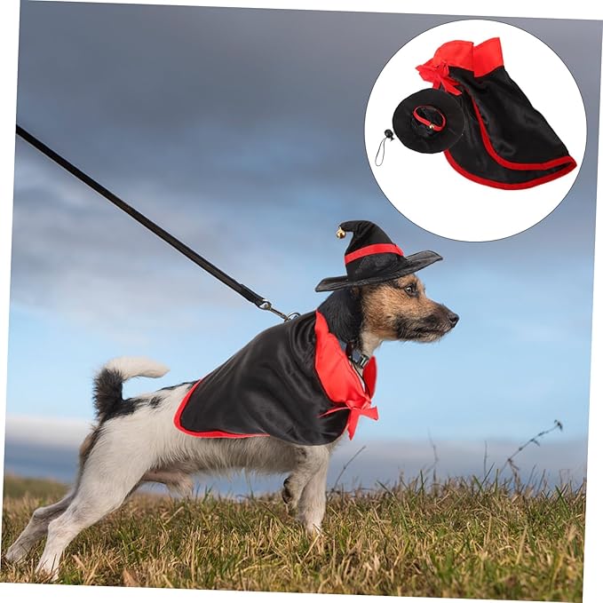3 Sets Halloween Cape Dog Vampire Costume Halloween Cat Costume Hamster Tunnels and Tubes Dog Vampire Cape Party Dog Outfit Holiday Dog Coat Halloween Dog Cosplay Polyester