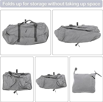 Duffle Bag for Travel, Women's Travel Duffel Bag, with Fixed Luggage Strap, Travel Duffle Bags, Shoe Compartment and Wet Pocket Design, Gray