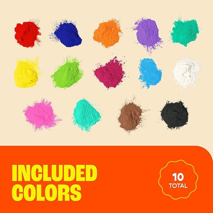 Chameleon Colors 100g Powder Packs - 120 Pack - 10 Vibrant Colors in Clear Bags - Non-Toxic  Gluten-Free - Powder Great for Outdoor Games, Play, Wintertime  Snow Activities