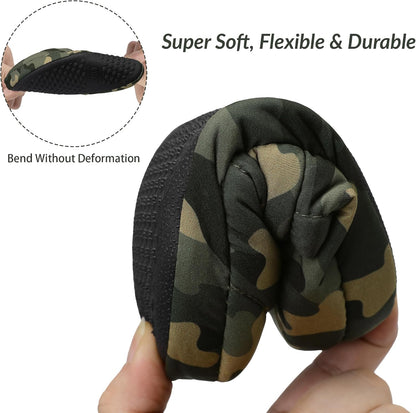 11-12 Bigwow Boys Camouflage Slippers Elastic Closed Heel House Shoes for Toddler Kids