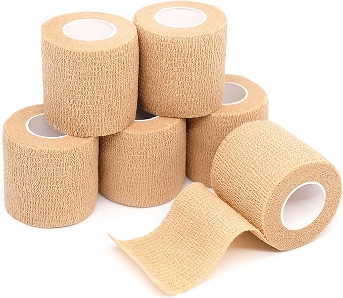 Self Adhesives Bandages Wrap Cohesive Bandages Skin Colour Medical Wrap Elastic Bandages Wrap for Ankle,Sports,Wrist