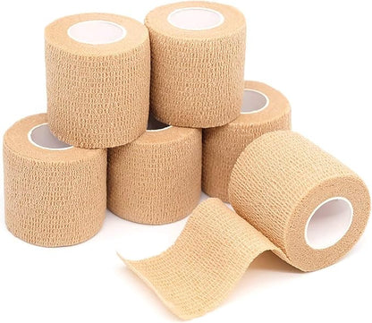 Self Adhesives Bandages Wrap Cohesive Bandages Skin Colour Medical Wrap Elastic Bandages Wrap for Ankle,Sports,Wrist