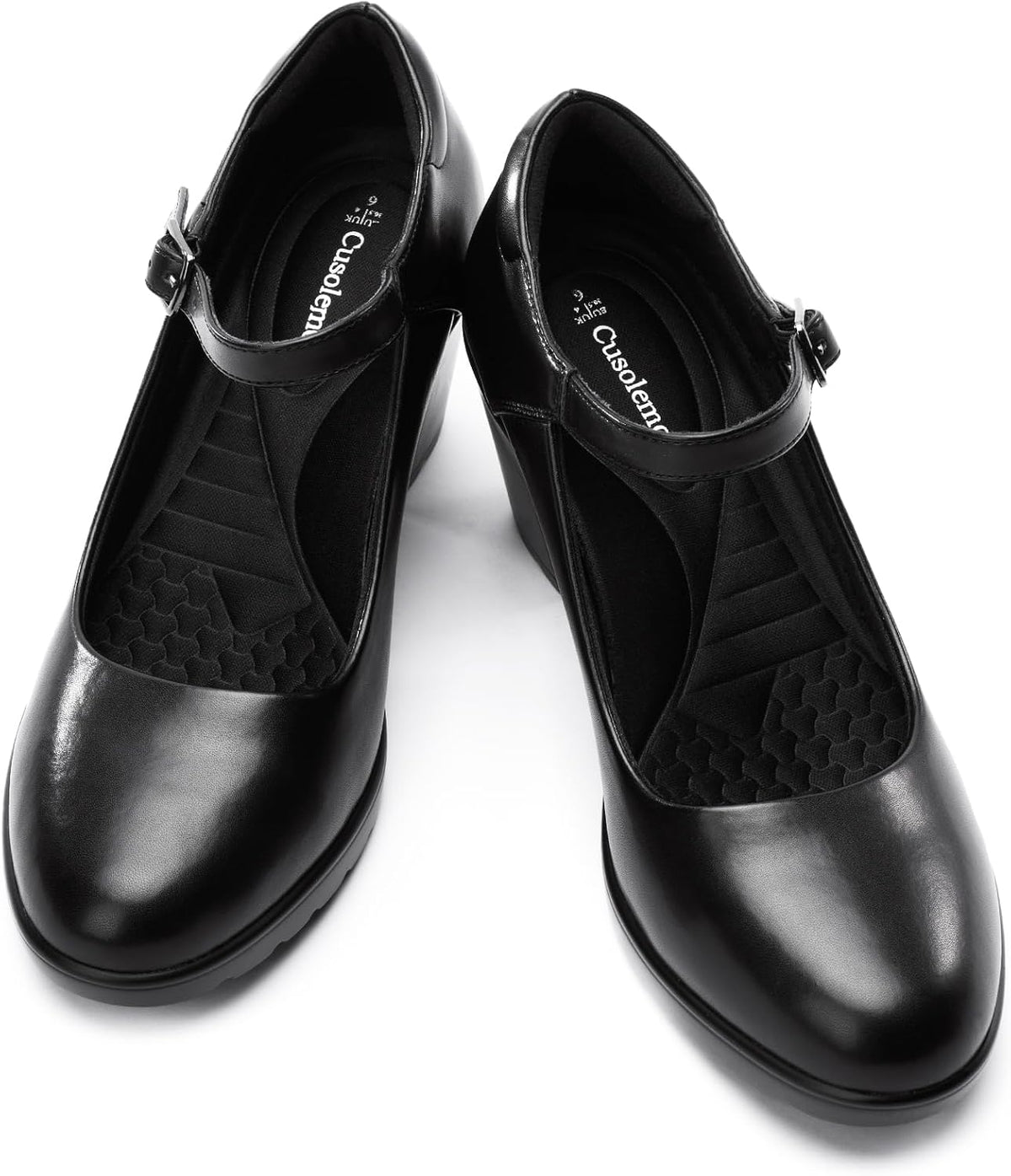 New But Not In Original Box. Cusolemore Mary Jane Heels with Arch Support, Closed Round Toe Chunky Pumps for Women, Comfortable Block Heel Dress Shoes.
