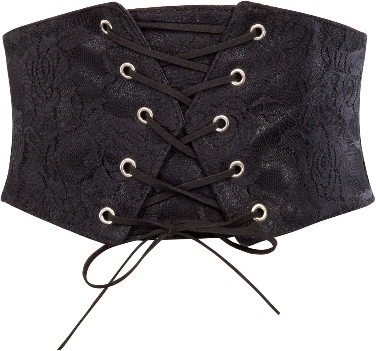 Scarlet Darkness Renaissance Corset Belt for Women Lace-up Front Wide Waist Belt Goth Pirate Costume Accessories