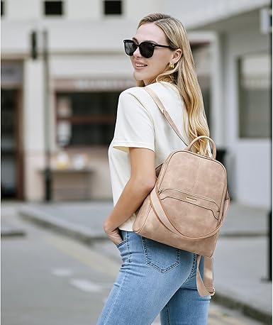 CLUCI Womens Backpack Purse Travel Backpack Leather Convertible Ladies Designer Daypack Shoulder Bags