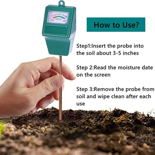 Soil Moisture Meter,Plant Hygrometer Moisture Sensor Plant Water Monitor for Potted Plants,Garden,Farm, Lawn(No Battery Needed)