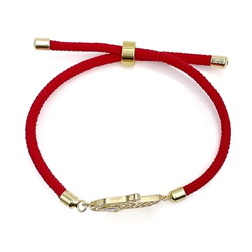 Hamsa Hand Evil Eye Kabalah Good Luck Red Cord Adjustable Protection Bracelet for Women Bat Mitzvah Jewish Israeli Best Gift for Her