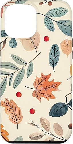 iPhone 12 Pro Max Vintage Autumn Decor Retro Fall Pattern Design Case