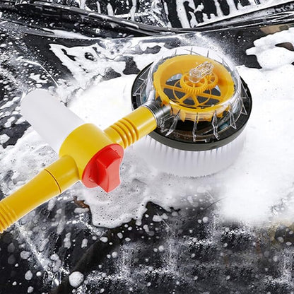 Automatic rotating car wash brush, multifunctional car foam cleaning kit with 360 rotating head, portable chenille brush for car cleaning,