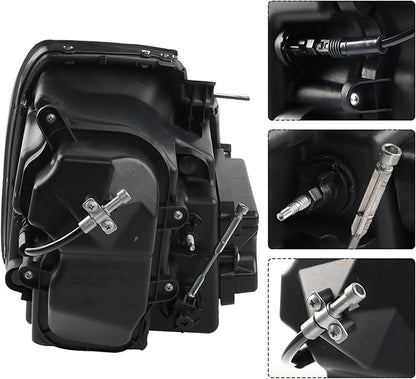 Headlight Headlamp Assembly Halogen Driver Side Replacement for STS 2005 2006 2007 2008 2009 2010 2011 Replacement for GM2502278 Left LH