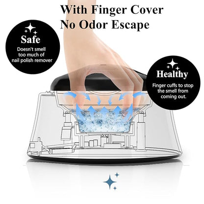 Electric Nail Soaking Bowl, Soak off Bowl for Gel Nail Polish, Acrylic Nails, Dip Powder Removal, Black