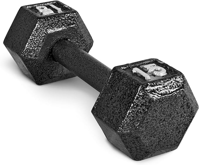 CAP Barbell Cast Iron Hex Dumbbell | Multiple Options (15lb)