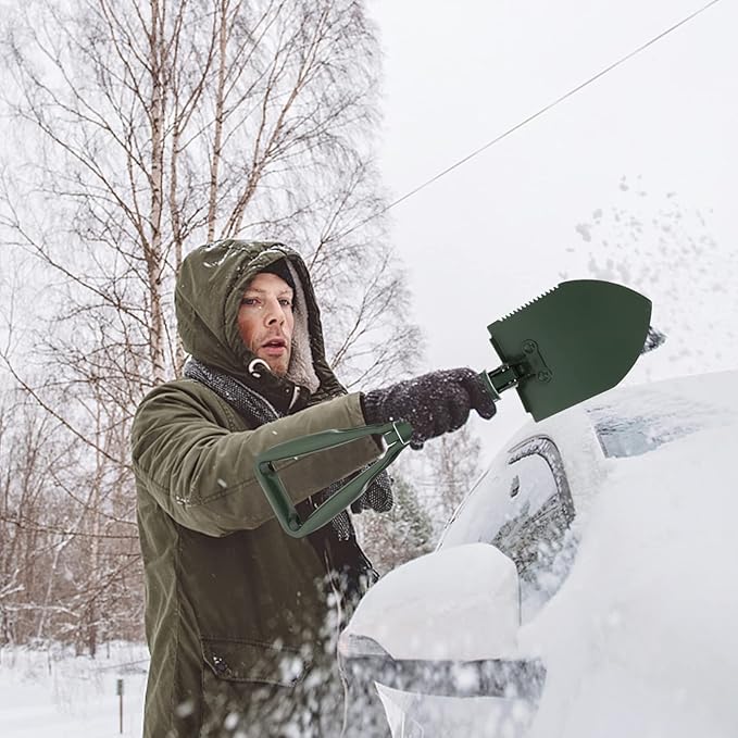 BESPORTBLE 1 Set Snow Shovel Gardening Shovel Garden Shovel for Winter Foldable Ice Shovel Winter Snow Removal Tool Household Tool Camping Foldable Shovel Durable Shovel Practical Shovel