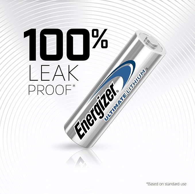 Energizer AA Batteries, Ultimate Lithium Double A Battery, 8 Count