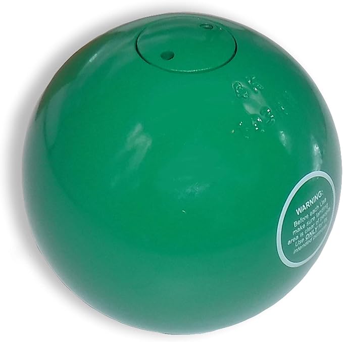 RT Green 4k turned iron shot put. Skillfully made. Meets all IAAF specifications. Lathe turned to 103mm. Regularly seen in top competition. Increase your personal record with this proven medal winner.