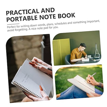 CAXUSD 5pcs Mini Spiral Notebook Portable Notepad for Students Thick Solid Color Academic Journals for Note Taking at School Office