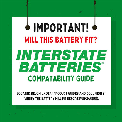 Interstate Batteries 12V 12Ah Battery (F2 Terminal) SLA AGM VRLA Rechargeable Replacement for Electric Fences, Generators, Medical Devices, Universal Power (SLA1104)