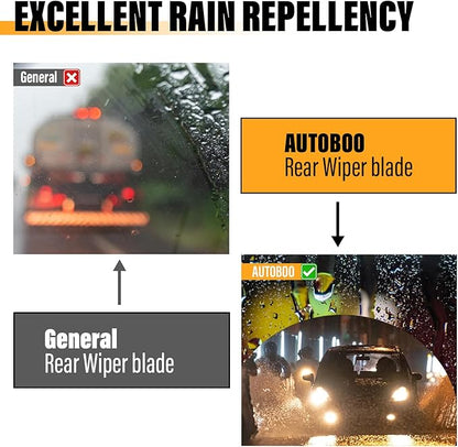 AUTOBOO 14 Inch Rear Wiper Blade Replacement for 06-24 Subaru Forester Outback, 07-11 Honda CRV, Fit,14-17 Acura MDX,RDX, Infiniti QX70, FX50,EX37,EX35-Original Equipment Replacement- 14" (Pack of 1)