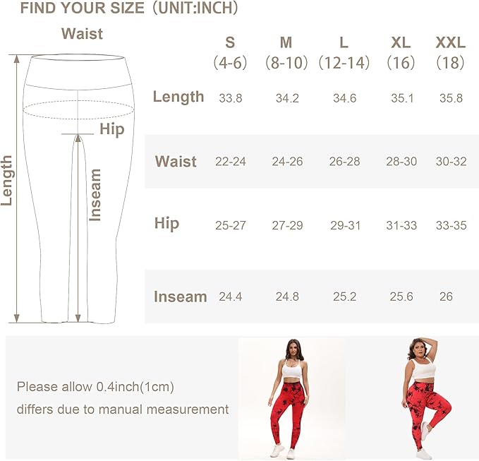 Tie Dye High Waisted Seamless Women's Yoga Leggings Soft Tummy Control Workout Leggings for Gym Athletic