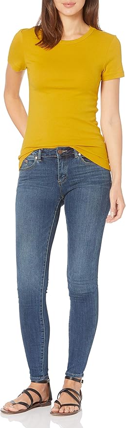 Essentials Women's Slim-Fit Short-Sleeve Crewneck T-Shirt, Pack